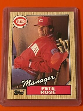 Pete Rose #393 [Manager] 1987 Topps Baseball Trading Card